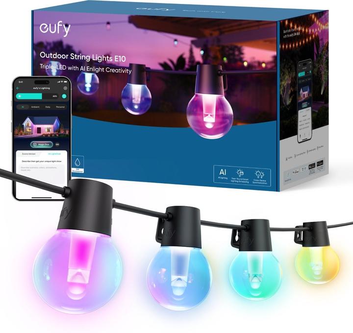 eufy Lumière de corde extérieure E10 (29 m)