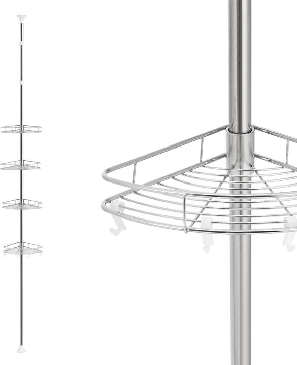 Produktbild Neu.Haus Teleskop-Duschregal (21.50 x 21.50 x 300 cm)