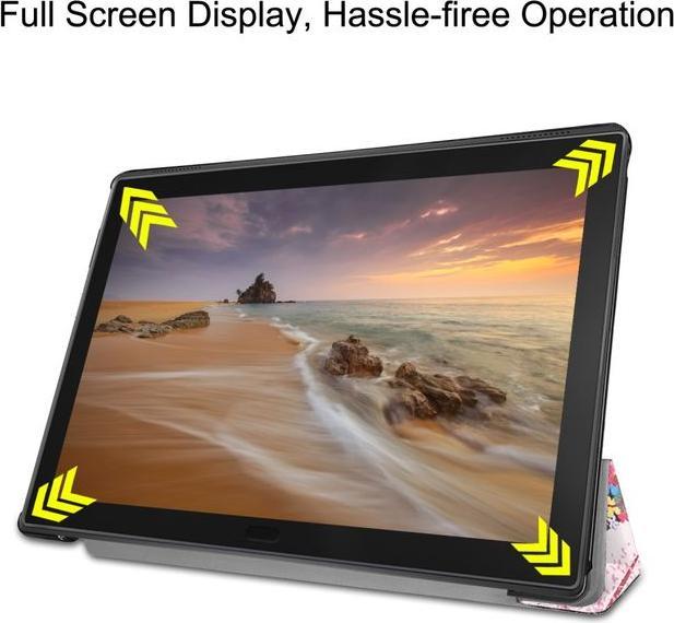 Actual product image MU Style Triple folding cover with pattern (Lenovo Tab E10)