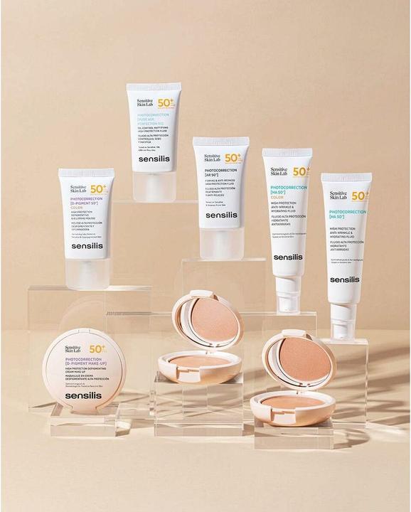Actual product image Sensilis Photocorrection Compact Makeup SPF50+ (#03)