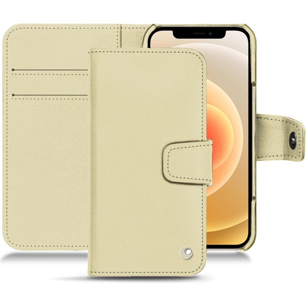 Thumbnail - Noreve Lederschutzhülle Wallet (Apple iPhone 12 mini), Smartphone Hülle, Beige