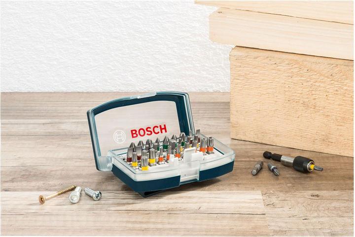 Produktbild Bosch Professional Zubehör Schrauberbit Set (Kreuz Phillips PH, Kreuz Pozidriv PZ, Schraubschlitz, Sechskant (hexagonal), Innensechsrund TX)
