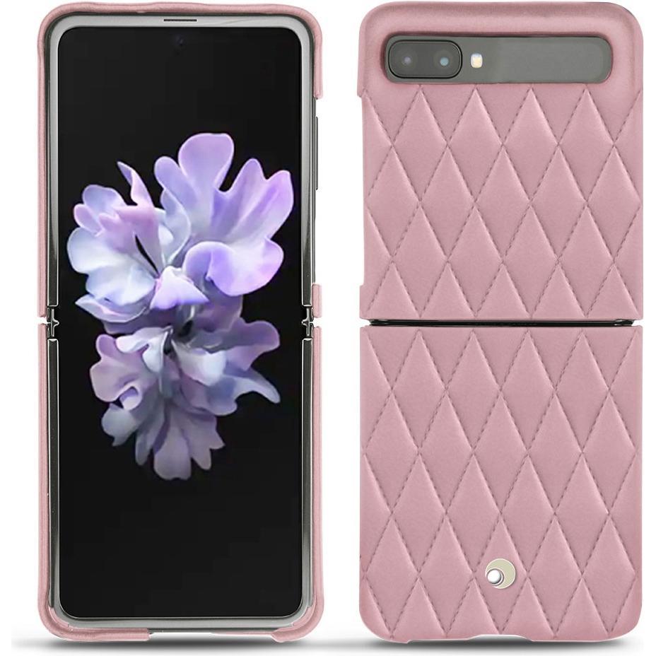 Noreve Lederschutzhülle (Samsung Galaxy Z Flip), Smartphone Hülle, Rosa