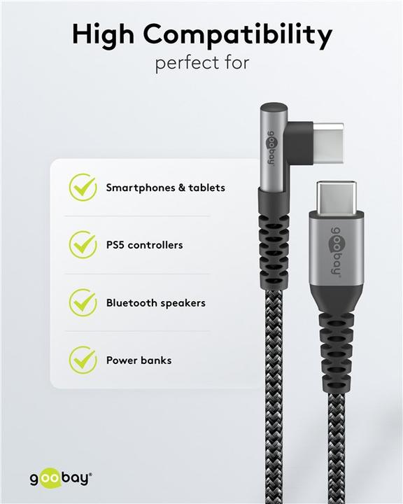Image du produit Goobay USB C - USB C (0.50 m, USB 2.0, 20 W)