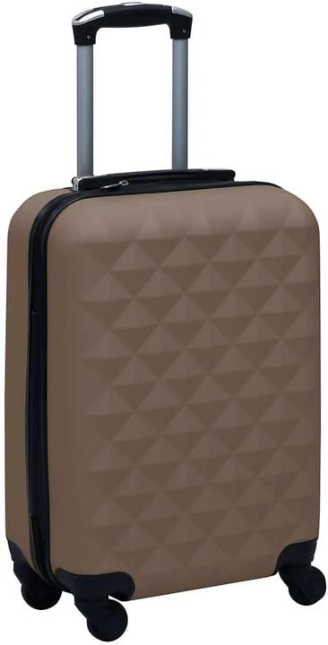 Actual product image vidaXL Hard Shell Trolley, Brown