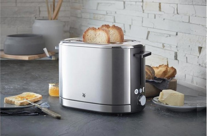 Produktbild WMF Lono Doppelschlitz-Toaster mit Brötchenaufsatz