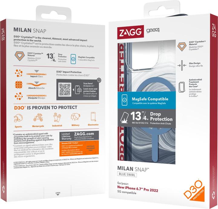 Actual product image Zagg Gear4 Cases Milan Snap Apple (Apple iPhone 14 Pro Max)