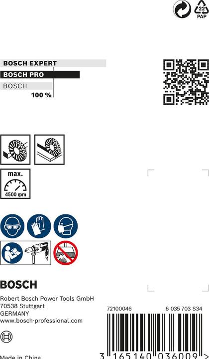 Produktbild Bosch Professional Zubehör PRO Multi Material clean Scheibenbürste, gerader Schaft, 75 x 0,2 mm