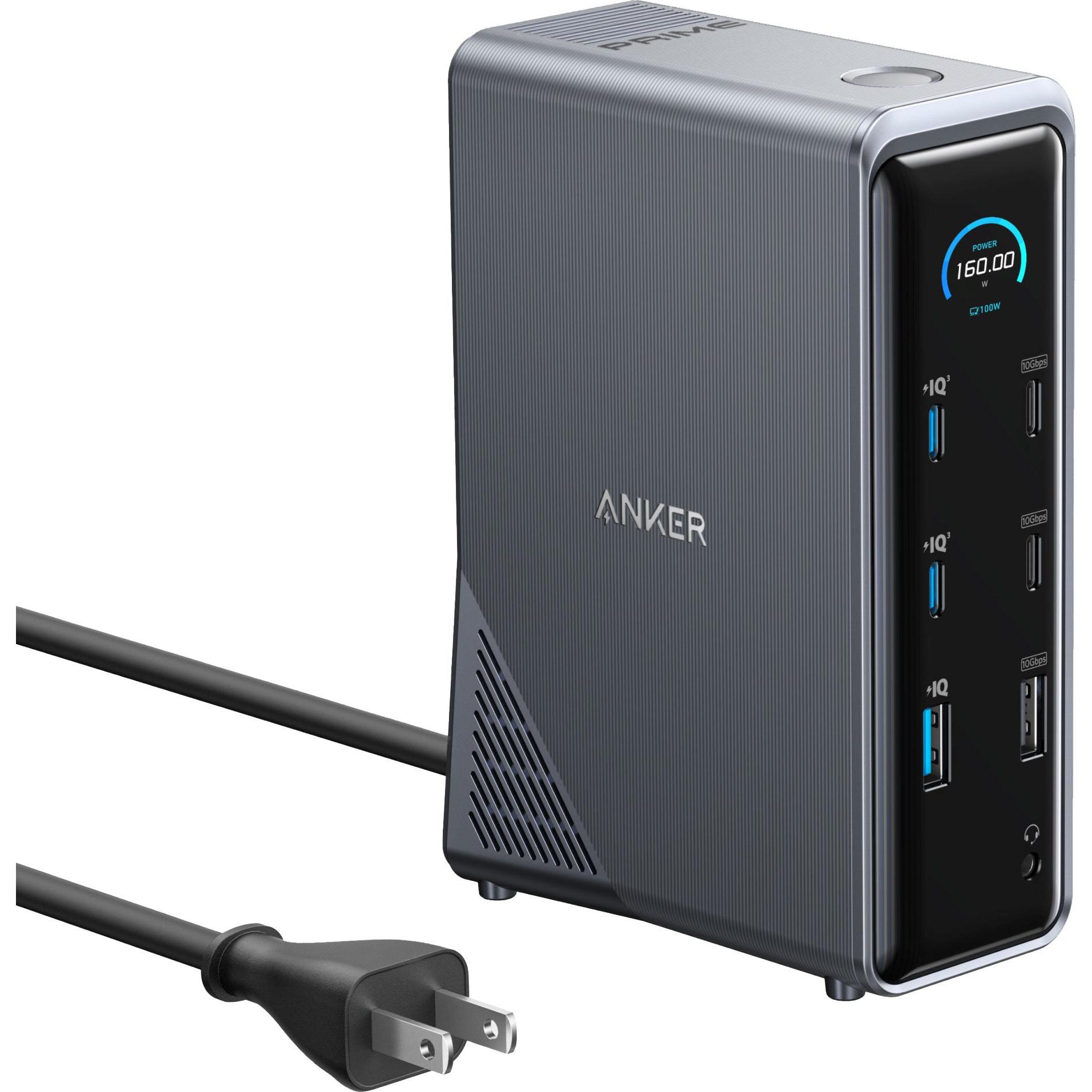 Anker A83B63A1 (USB-A, 14 Ports), Dockingstation + USB Hub, Schwarz