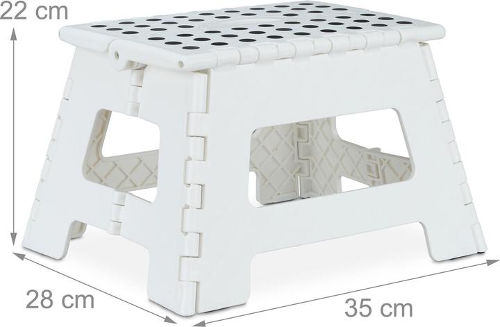 Actual product image Relaxdays Folding Stool M
