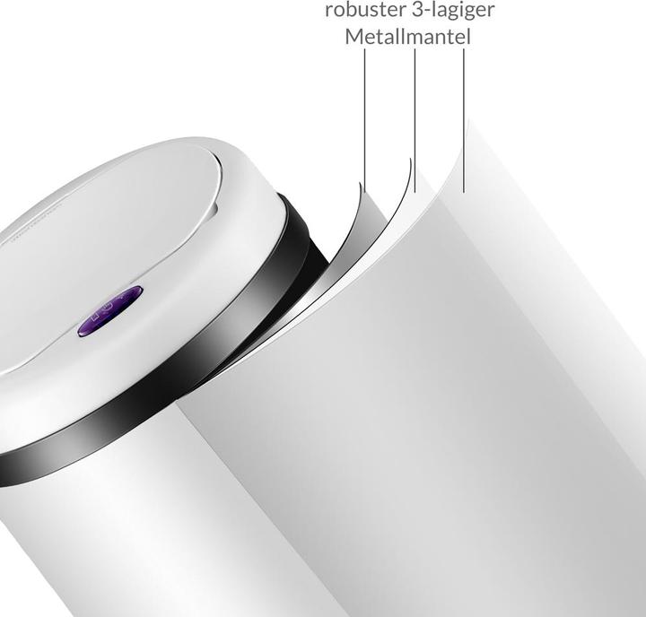 Produktbild Monzana Mülleimer mit Sensorautomatik (56 l)