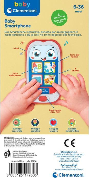 Produktbild Clementoni Baby Smartphone Rot – erstes Spielzeug für Kinder 6 Monate, Handyspiel, Musik, interaktiv