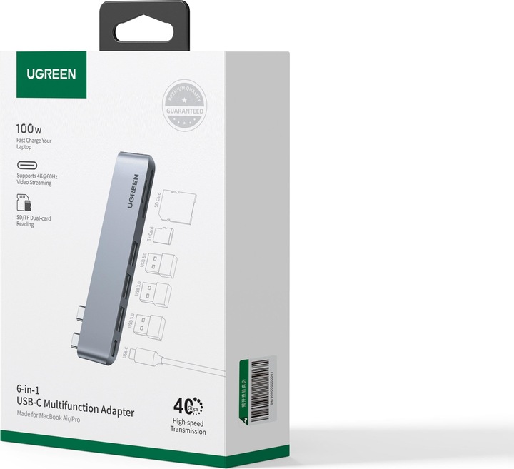 Produktbild Ugreen 6-in-2 (USB-C, 6 Ports)