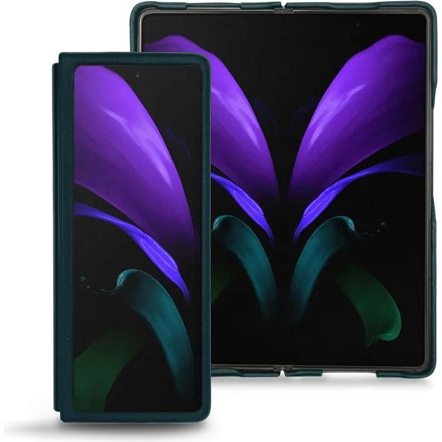 Noreve Lederschutzhülle (Samsung Galaxy Z Fold2), Smartphone Hülle, Blau