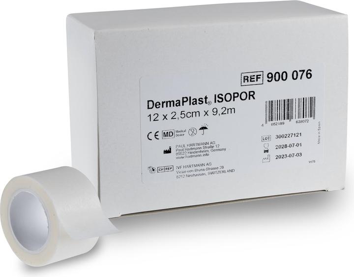Actual product image DermaPlast Isopor Non-tissé Pansement de fixation (12 x)