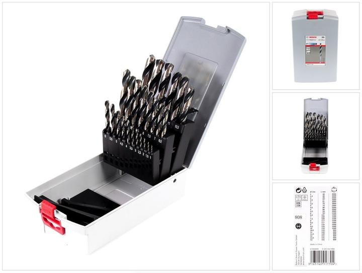 Produktbild Bosch Professional Zubehör HSS-Spiralbohrer-Set PointTeQ, 25-tlg., ProBox, 1–13 mm (1 mm, 1.5 mm, 2 mm, 2.5 mm, 3 mm, 3.5 mm, 4 mm, 4.5 mm, 5 mm, 5.5 mm, 6 mm, 6.5 mm, 7 mm, 7.5 mm, 8 mm, 8.5 mm, 9 mm, 9.5 mm, 10 mm, 10.5 mm, 11 mm, 11.5 mm, 12 mm, 12.5 mm, 13 mm)