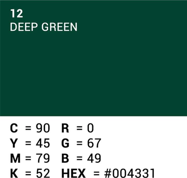 Produktbild Superior Achtergrond Rol Deep Green (nr 12) 1.35m x 11m