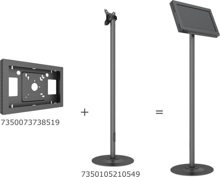 Produktbild Multibrackets M Pro Series Single Pole (Boden, 30", 10 kg)