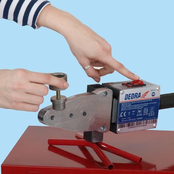 Actual product image Dedra Welding machine for pipes and plastic connectors 800/1500W DED7515 (450 mm)