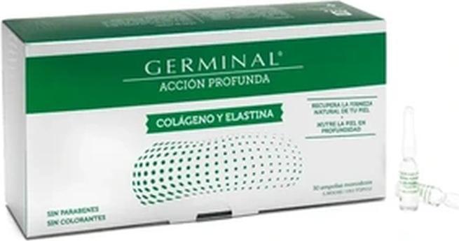Actual product image Germinal Deep action collagen and elastin 30 ampoules
