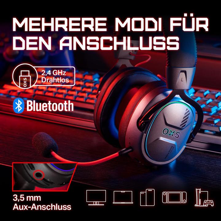 Actual product image OXS Storm G2 Wireless Gaming Headset 7.1 Virtual Surround Sound (Cable, Wireless)