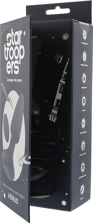 Actual product image Dreamtoys Dream Toys Startroopers Venus Rotating Plug With Remote Anal Plug Blue 14,5 cm