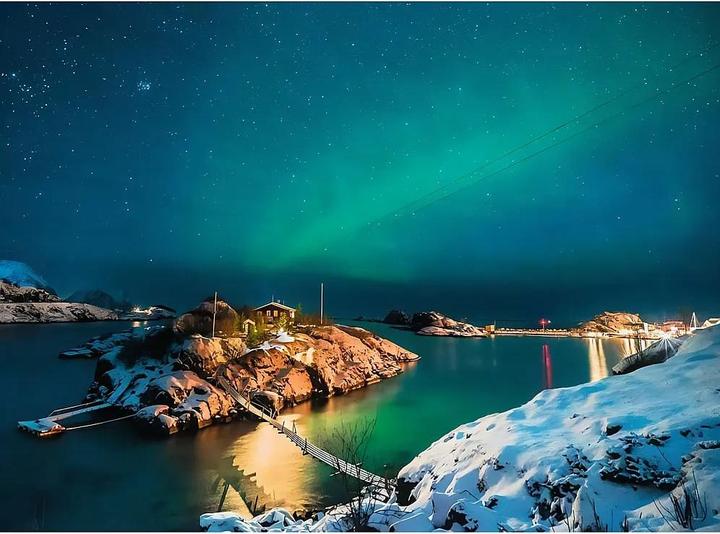 Produktbild Ravensburger Scandinavian Places - Nordlichter in Tromsø (500 Teile)