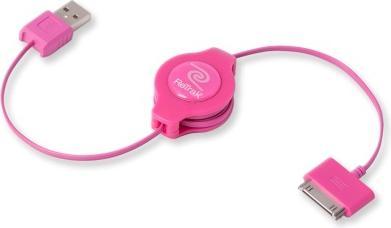 ReTrak EUIPODUSBPK câble pour téléphone portable Rose 1 m USB A Apple 30-pin (1 m, USB 2.0)