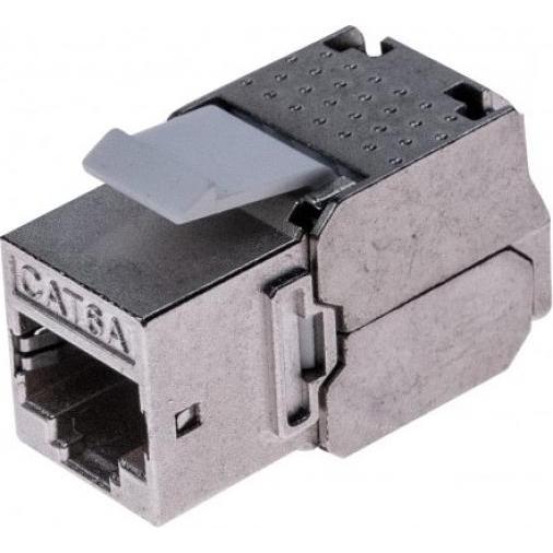 Dexlan CAT.6A RJ 45 Keystone Modul Delta zertifiziert, Server Zubehör, Grau