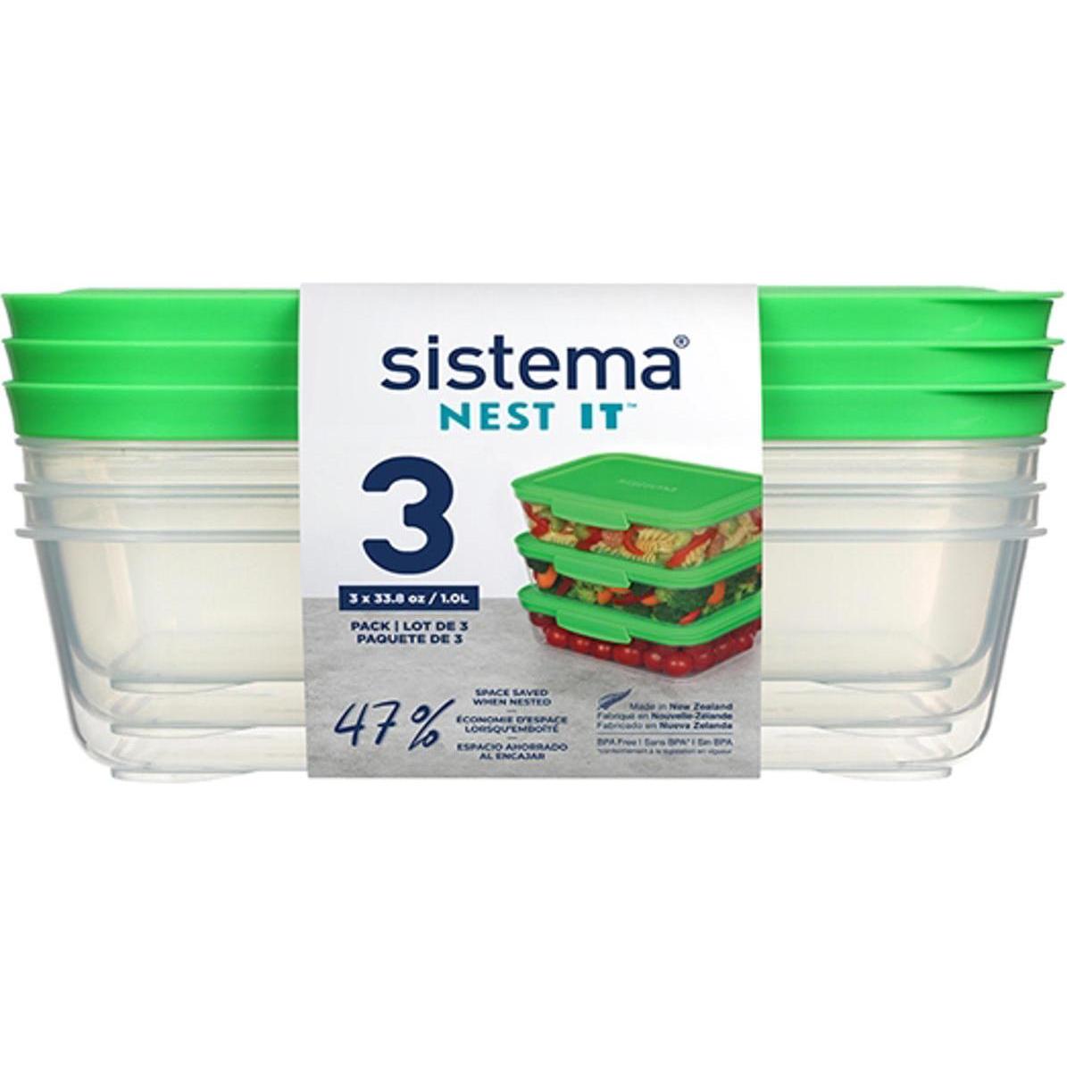 Thumbnail - Sistema Meal Prep 3Pack 1l, Vorratsbehälter