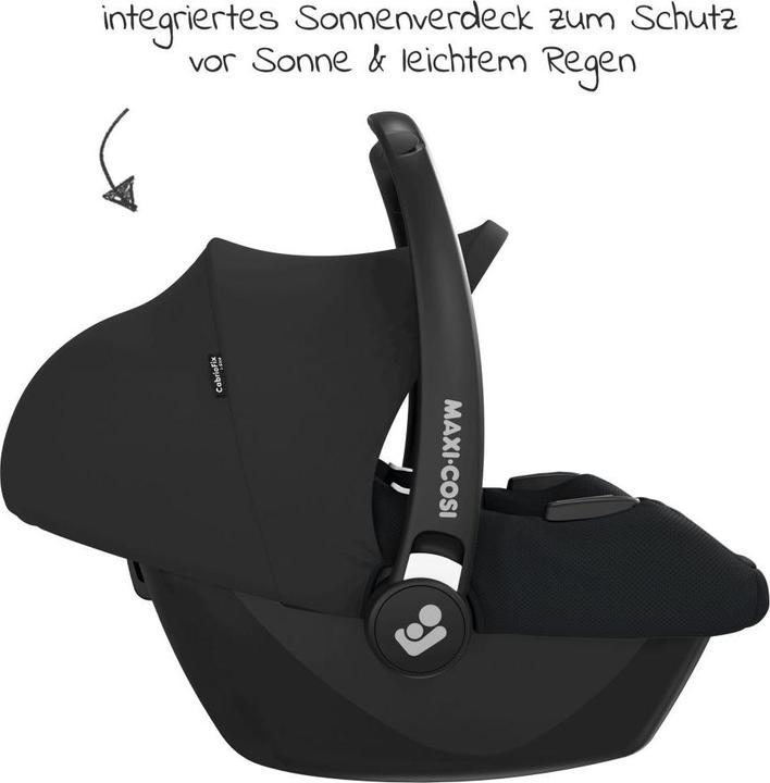 Produktbild Maxi-Cosi CabrioFix I-Size Essential Black (Babyschale, ECE R129/i-Size Norm)