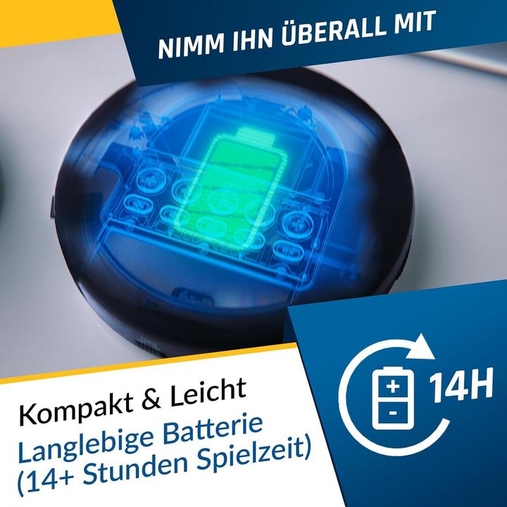 Produktbild Fourze Tragbarer Bluetooth-CD-Player mit Akku und Radio FM (16 GB)