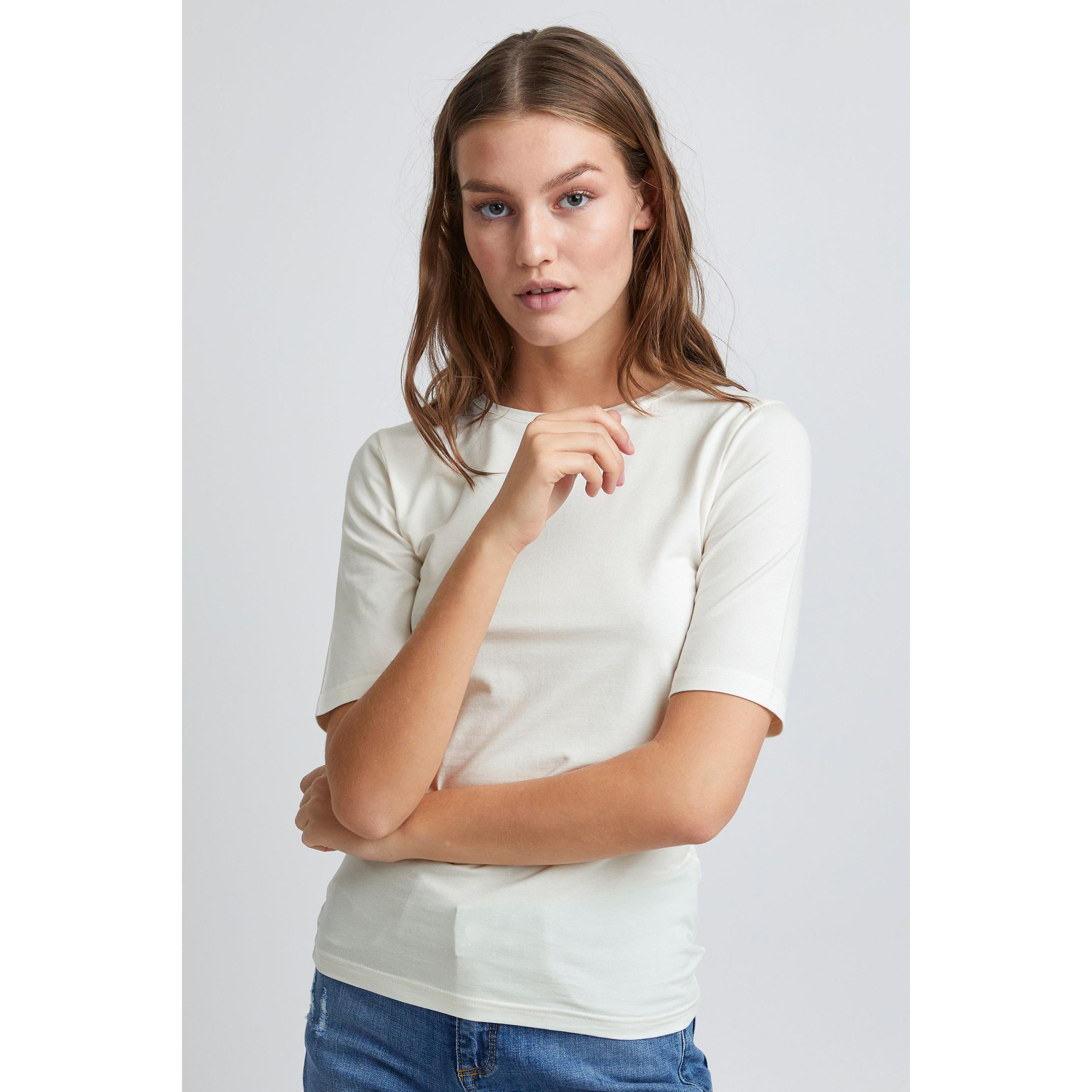 Thumbnail - B.young, Damen, Shirt, BYPAMILA TSHIRT 20806528, Beige, (XS)