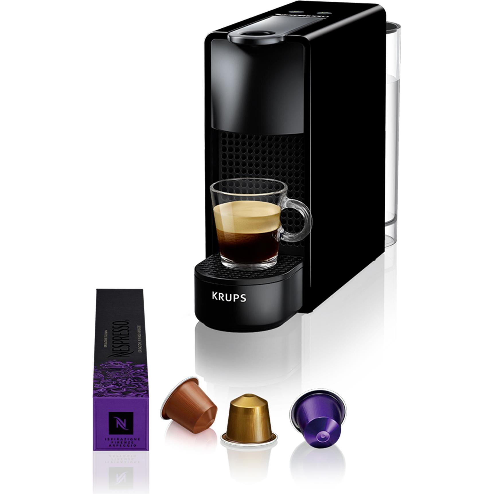 Krups Nespresso Essenza Mini, Macchina da caffè a capsule, Nero