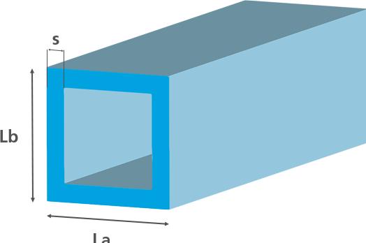 Image du produit Brütsch-Rüegger Metals Tube carré Acier, 80.00 x 80.00 x 5.00 mm (1 x 1.5 m)