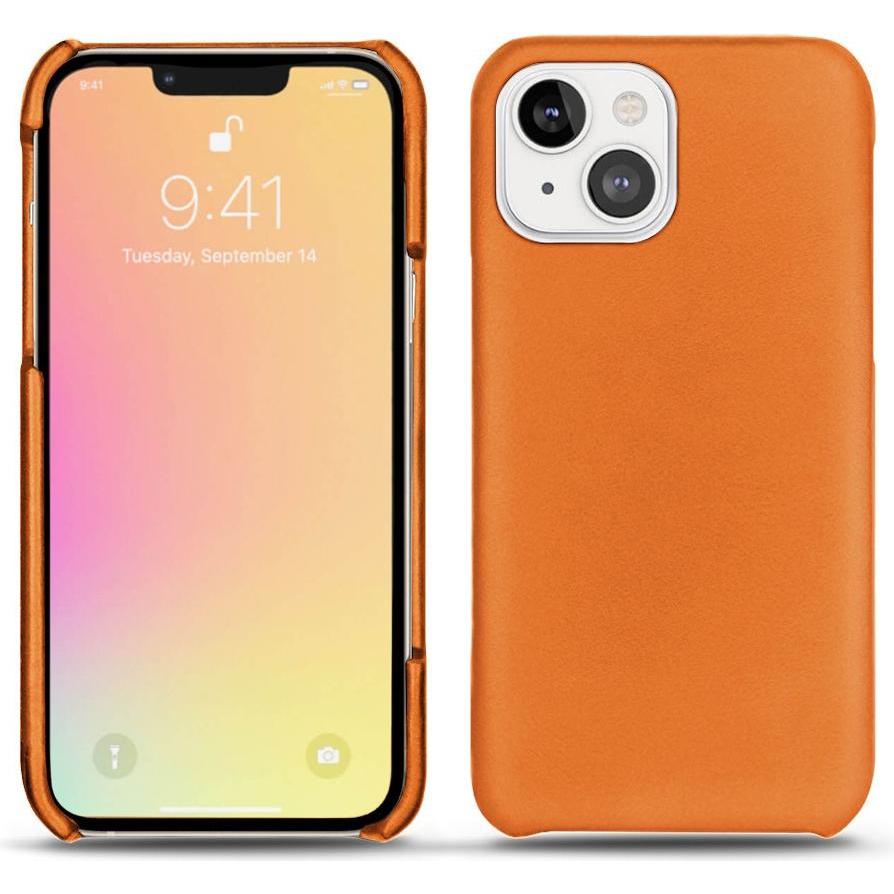 Noreve Lederschutzhülle (Apple iPhone 13), Smartphone Hülle, Orange