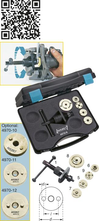 Actual product image HAZET Brake piston reset kit 4970