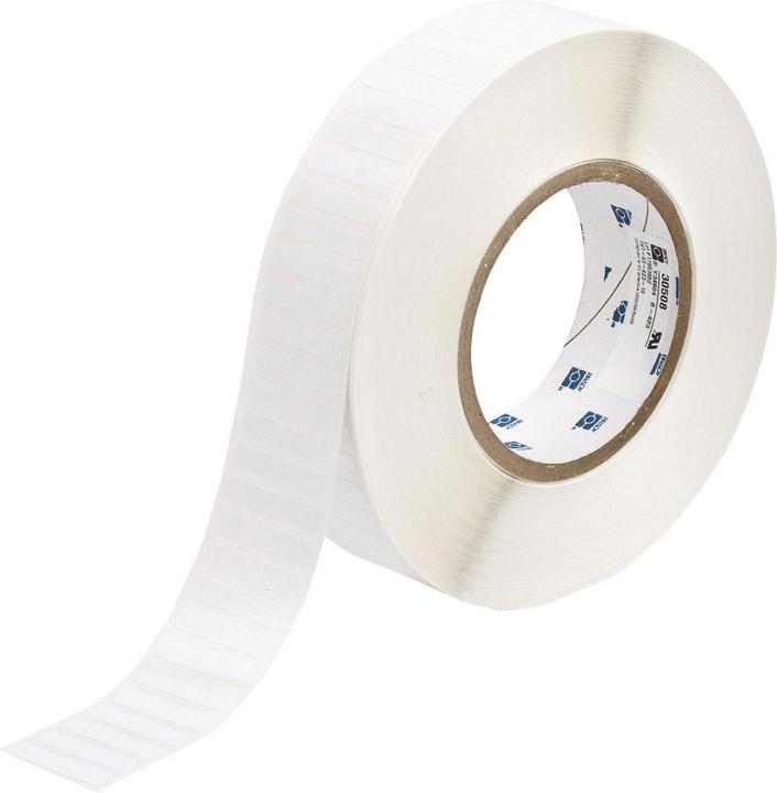 Produktbild Brady THT-43-473-10, Spannungsableitender Polyester, Weiss, 31.75 x 6.35 mm, permanent (10000 E.) (3.18 cm)