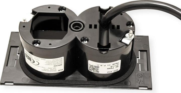 Produktbild Bachmann DUE - 1 AC-Ausgänge - Indoor - Typ E - Schwarz - 1 Stück(e) (1 x, CEE 7/3, CEE 7/5, 2 m)