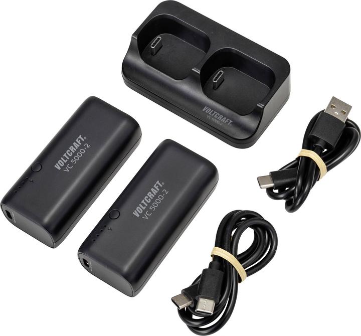Image du produit Voltcraft Station de charge avec 2 powerbanks 5000 mAh (5000 mAh, 18.50 Wh)
