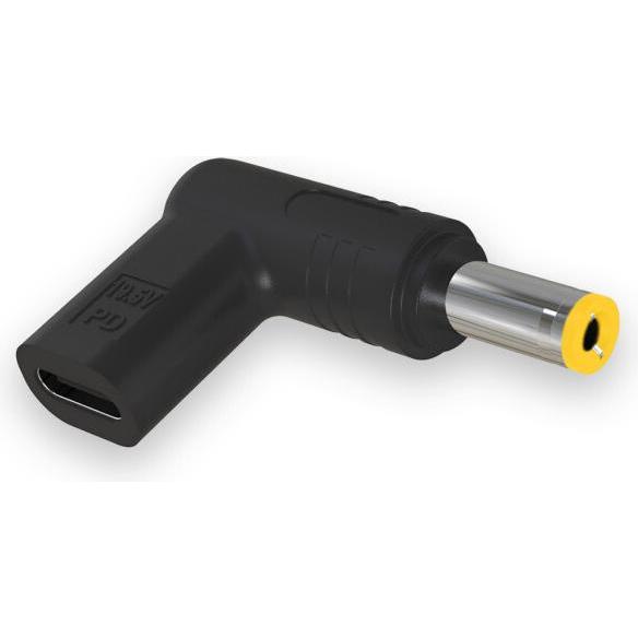 Aligator USB-C-Netzteil 5,5 x 2,5 mm für Acer/ Asus/ HP/ Lenovo/ Toshiba -Laptops, Alimentatore per notebook, Nero