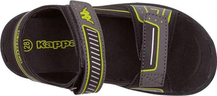 Actual product image Kappa Sandały dla dzieci Paxos czarno-limonkowe 260864K 1133 26 (26)