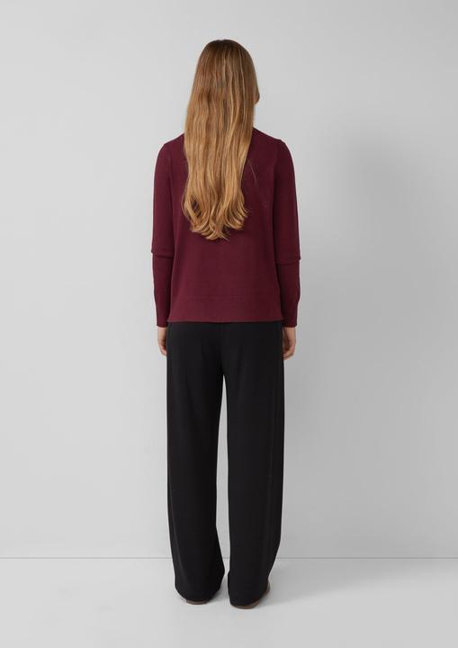 Produktbild s.Oliver Strickpullover Feinstrickpullover aus Viskosemix mit Rollkragen (48)