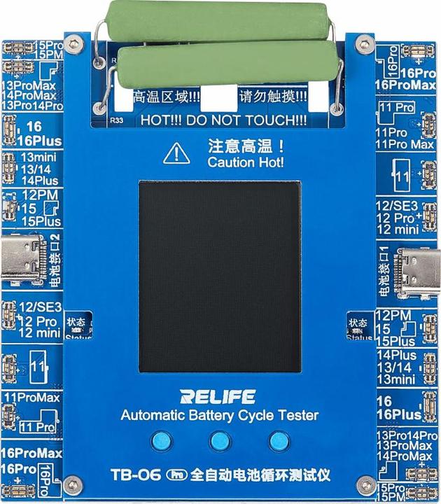 Immagine prodotto Relife Akku Cycle Tester TB-06 Pro fur iPhone 11 - 16 Series
