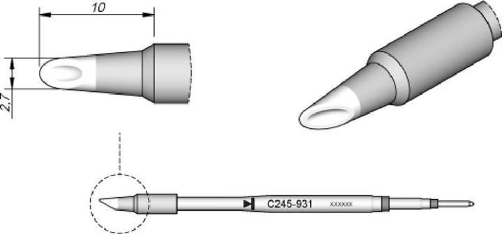 Image du produit JBC Pointe à souder (Panne de soudure)