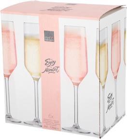 Productafbeelding Royal Leerdam Champagneglazen Moment Set 6 21 cl (21 cl, Champagneglazen)