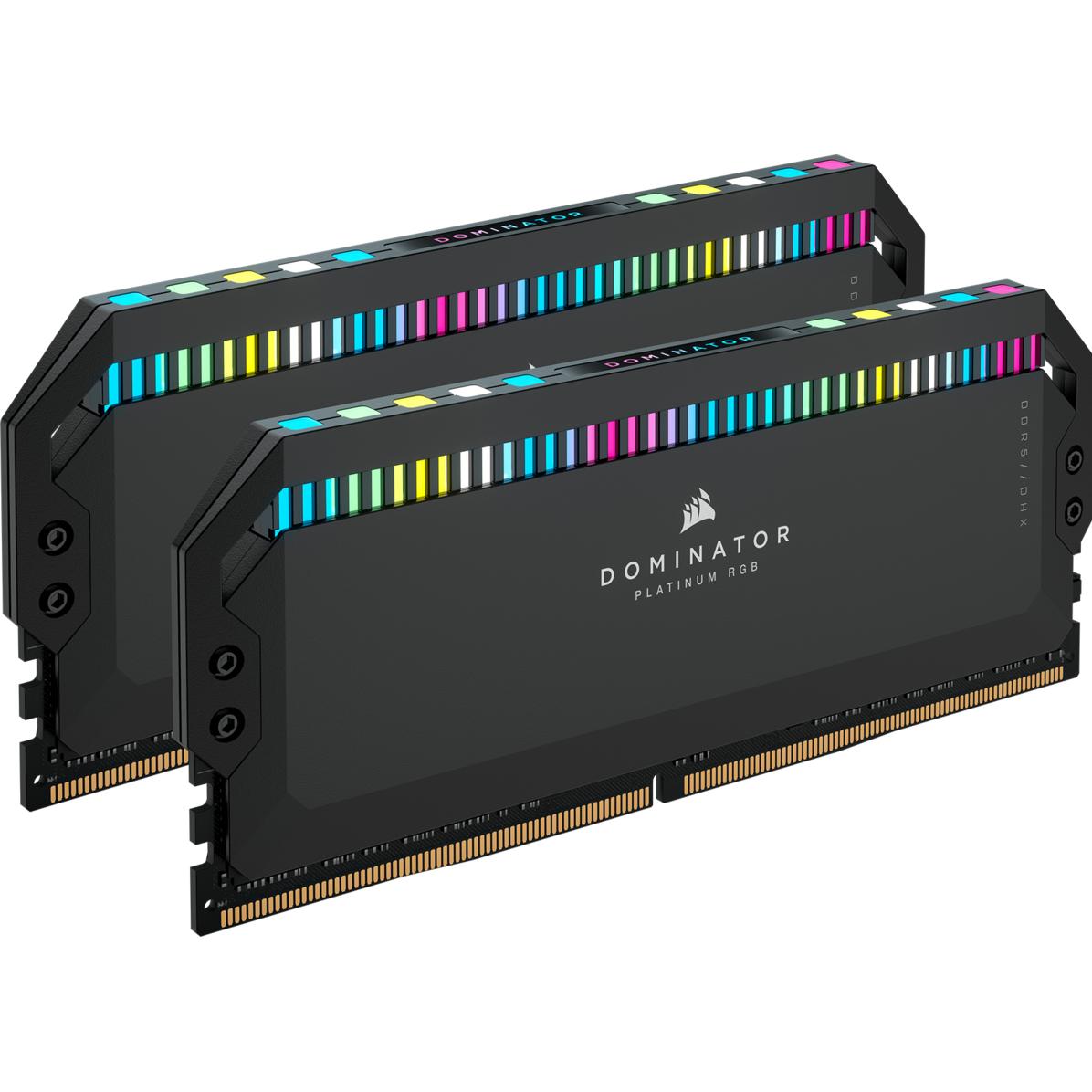 Corsair D532GB 6000-36 Dominator Plat. gy K2 COR (2 x 16GB, 6000 MHz, DDR5-RAM, DIMM), RAM, Schwarz