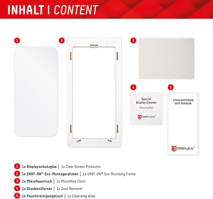 Productafbeelding Displex Real Glass, 2D Panzerglas (1 Stuk, Samsung Galaxy S23 FE)