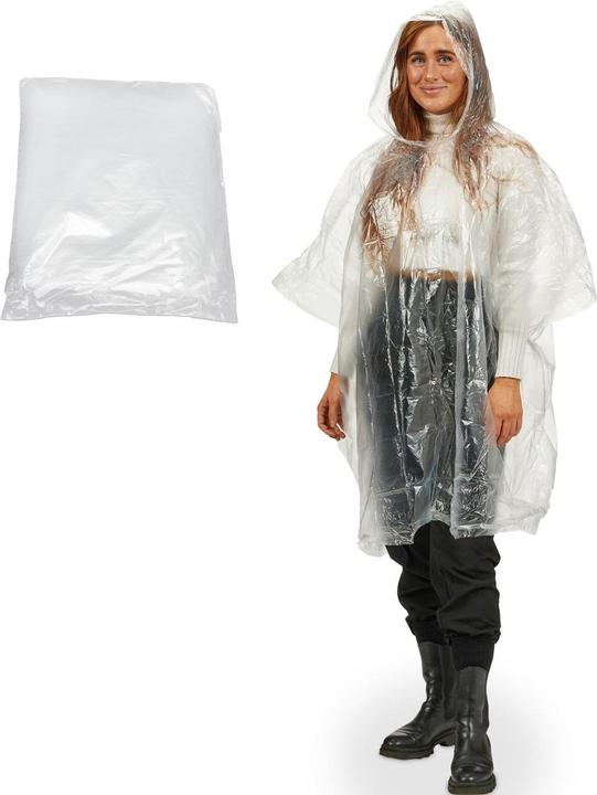 Actual product image Relaxdays Rain poncho (One size)