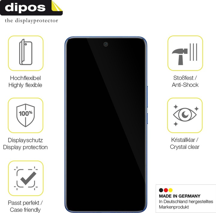 Produktbild Dipos 3D Full Cover Schutzfolie (1 Stück, Vivo X50)